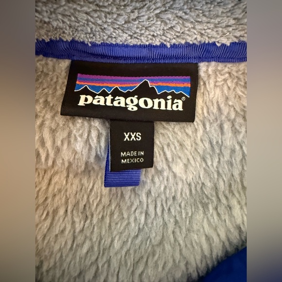 Patagonia Polartec Thermal Pro Womens Jacket Gray Blue Sweater Pullover XXS - Picture 3 of 9